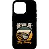 Golf Driver Sunset Golfing Custodia per iPhone 16 Pro Driver Life - Pilota da golf retrò Big Swing