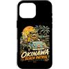Visit the Shisa Factory Store Custodia per iPhone 16 Pro Max Souvenir di viaggio su strada di Okinawa Shisa Beach Patrol Surf Road