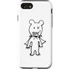 Cute Scary Bear Monster Halloween Appare Custodia per iPhone SE (2020) / 7/8 Simpatico mostro orso spaventoso con mantello Halloween