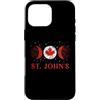 St. John's Canada Flag Tees Custodia per iPhone 16 Pro Max Bandiera del Canada di San Giovanni