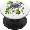 The Botany Bureau Illustrazione della pianta Maypop Passiflora incarnata PopSockets PopGrip Adesivo