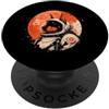Vintage Doberman Aesthetic Japanese Grap Arte minimalista giapponese anni '70 Retro Space Doberman Cane Mamma Papà PopSockets PopGrip Adesivo