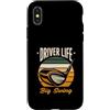 Golf Driver Sunset Golfing Custodia per iPhone X/XS Driver Life - Pilota da golf retrò Big Swing