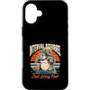 Funny Running Interval Squirrel Fitness Custodia per iPhone 16 Plus Interval Squirrel vive solo umorismo a corsa veloce