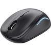 Trust Yvi FX Mouse Wireless con Illuminazione LED, Nero