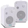 Pyle Altoparlanti Bluetooth per esterni, 200 W, impermeabili, set da 2 pezzi, per esterni, altoparlanti da parete Bluetooth, impianto musicale per piscina, terrazza, giardino/interni