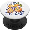 Citrus Retro Aesthetic Fruit Market Tee You're Simply The Zest, divertente limone e agrumi, arte estiva retrò PopSockets PopGrip Adesivo