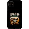 Golf Driver Sunset Golfing Custodia per iPhone 11 Driver Life - Pilota da golf retrò Big Swing