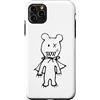 Cute Scary Bear Monster Halloween Appare Custodia per iPhone 11 Pro Max Simpatico mostro orso spaventoso con mantello Halloween
