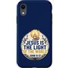 Jesus Is The Light Christian Faith Bible Custodia per iPhone XR Jesus Is The Light Of The World Shirt John 8:12 Christian
