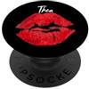 YO MINUS Thea Red Lips Nome Personalizzato PopSockets PopGrip Adesivo