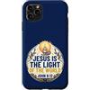 Jesus Is The Light Christian Faith Bible Custodia per iPhone 11 Pro Max Jesus Is The Light Of The World Shirt John 8:12 Christian