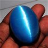 300.80 Cts Gemma Cabochon Ovale Chrysoberyl Cat's Eye Blu Naturale IGL