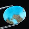 Certificato Turchese Naturale 18.10 KT Carino Blu Cabochon Loose Gemma