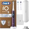 Oral-B Spazzolino Elettrico Ricaricabile iO 8 Viola, 3 Testine Di Ricambio, 1 Custodia Da Viaggio. 1 Spazzolino
