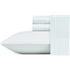 Laura Ashley Set di biancheria da letto in morbido rasatello di cotone, elegante, liscio e traspirante, decorazione per la casa, colore: blu/bianco, completo