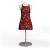 Arvidssons Textil Leksand - Grembiule rosso con custodia, 65 x 85 cm