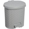 keeeper Cestino a Pedale, 5,5 L, 22,5 x 24 x 26 cm, Tjark, Grigio (Nordic Grey)