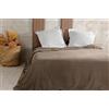 Linder Copriletto in velluto goffrato, 180 x 240 cm, colore: tortora