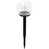 Velamp Joy Picchetto Solare LED Ø10 cm - Luce Calda 3000 K Effetto Filamento, IP44, Ricarica Automatica, Struttura Nera per Giardini, Vialetti e Aiuole