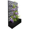 Relaxdays Fioriera con graticcio, Design Diamond, A x L x P: 180x110x40 cm, frangivista & Metallo