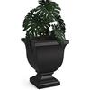 Mayne Inc. 5893-B - Vaso da fiori Augusta, altezza 50,8 cm, colore: nero, 38,1 x 38,1 x 50,8 cm (lunghezza x larghezza x altezza), con serbatoio d'acqua integrato