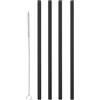 Metaltex 253135002 - Cannucce in plastica, 12 pezzi, colore: Nero