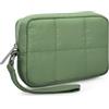 DOB SECHS Impermeabile Tela Mini Viaggio Trucco Custodia di Lavaggio Borse Cosmetici Borsa Portatile Elettronica Accessori Organizzatore Lavaggio Palestra Rasatura Bag, #25081-verde, S, piccola borsa