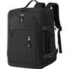 Lafisun Zaino Cabina 40x30x20 Bagaglio a Mano Aereo Ryanair EasyJet Eurowings Wizz Air Vueling 24L Zaino PC Portatile 15.6 Pollici Zaino Viaggio Uomo Donna, Weekender, Business, Nero