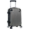 Rockland Trolley da trasporto espandibile da 50,8 cm, Argento, Carry-On 20-Inch, London Hardside Spinner Wheel Bagaglio