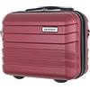 BARRENS Valigia per cosmetici | Valigia da viaggio con maniglia | Bagaglio a mano | Da fissare sulla valigia o da portare a spalla | Materiale ABS 31x35x18 cm | 17l | Borgogna