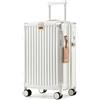 Joyway Valigia Trolley guscio rigido ABS 4 ruote, serratura TSA, Bianco