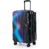 SUITLINE S2 Trolley Medio glossy (66 cm) 58-68 L, Neon Blue | Scocca Rigida ABS/PC · Serratura TSA · Espandibile · 4 Ruote · Parti Sostituibili · Bagaglio da Stiva · 1-2 Settimane
