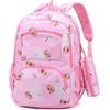 CYGMRFH Zaino Scuola Bambina Rosa con Trousse Coordinata Stampa Capybara 3 Scomparti Grandi Tasche Interne Spallacci Regolabili Zaino Oxford Impermeabile per Scuola Elementare Asilo Bambine