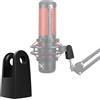 SUNMON HyperX QuadCast - Adattatore di montaggio per microfono, kit di ricambio per HyperX QuadCast S, adattatore braccio microfono da 3/8