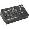 qtx MM41 Mini mixer microfono | 4 canali, nero