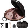 Generic 22 Inch Handpan Drum 9/10/12 Notes Hang Drum for Adults Steel Percussion Instrument Professional Hand Pan Set with Stand, for Meditation Yoga Sound Healing Music Therapy(Brown,432HZ/12Note)
