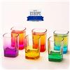 GOSOYO Set di 6 Bicchierini Liquore Colorati 52 ml/1,75oz, Bicchieri Amaro con Base Mini Pesante, Bicchieri Shot, Bicchieri Grappa, Bicchierini da Liquore per Whisky, Tequila, Vodka e Liquori