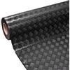 emmevi Tappeto Passatoia Gomma Pvc Al Metro H140 Cm Copri Pavimento Rivestimento Dentato Antiscivolo Nero