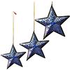 Prisha India Craftchristmas albero appeso ornamenti ornamenti colorata a mano di carta pesta Star - Christmas Star Outdoor decorazioni festive Season Décor - Christmas Gift