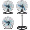 Generico Ventilatore 3 in 1 a piantana parete tavolo terra 5 pale 3 velocità 65 WATT