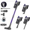 Vozascly X18 Aspirapolvere Senza Fili, 60KPA/650W Potenza Forte, 80Min Autonomia, 4-in-1 con Faro LED e 4 Livelli di Aspirazione Regolabili, Perfetto per Pavimenti, Tappeti e Peli di Animali