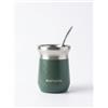NORTHSTELL Set Mate Argentino Professionale: Bicchiere Termico in Acciaio Inox Opaco con Bombilla Inclusa (Verde Militare)