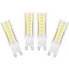 Ruihua Lampadina LED G9 da 9W(Equivalente a una Lampada Alogena da 85W)Lampadina G9 Bianca Fredda Non Dimmerabile da 6000K Angolo del Fascio di 360° 850LM 4 Confezioni