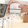 WDEC Mini Aspirapolvere Da Banco, Ricarica Usb Wireless, Nessun Rumore, Pulisce i Detriti, Portatili Aspirabriciole Da Tavolo, 360°Aspirapolvere Da Tavolo Ruotabile, Aspiratore Portatili, Bianco