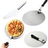 JUDACAIFU Pala per Pizza e Pala per Pizza Corta 2 Pezzi 30 cm Acciaio Inox: Set 2-in-1 con Tagliapizza, Manico Pieghevole Antiscivolo per Forno e Grill, accessori pizza