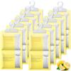 CLEVAST Assorbitore di umidità, confezione da 10 pezzi, sacchetto deumidificatore, inodore per armadio, appartamento, camera da letto, bagno (Giallo)