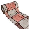 emmevi Tappeto Cucina Bordato Antiscivolo Moderno Passatoia Colori Accesi Marmorizzato 57x240 Cm Terra