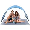 VEVOR Tenda da Spiaggia Antivento per Mare per 3 Persone Portatile con Borsa per il Trasporto e Picchetti, Ombrellone da Spiaggia Leggero e Compatto per Campeggio, Pesca, Picnic, Vacanza al Mare