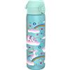 Ion8 Borraccia a Prova di Perdite, 500ml, Facile da Aprire, Serratura Sicura, Lavabile in Lavastoviglie, Senza BPA, Maniglia per il Trasporto, Adatta a Portabicchieri, Arcobaleni Unicorno Blu